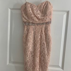 Strapless Blush Pink Dress